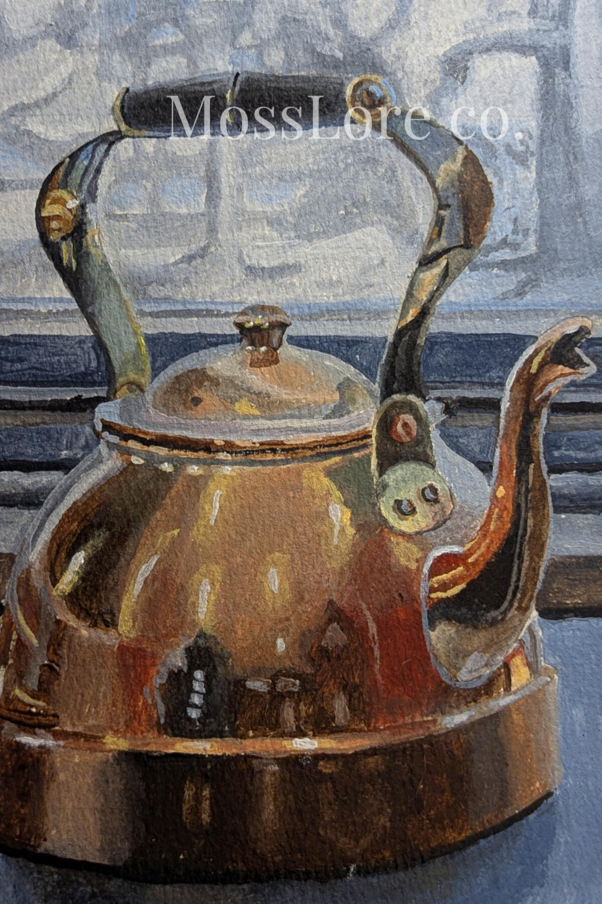Kettle 4x6 on watercolor paper