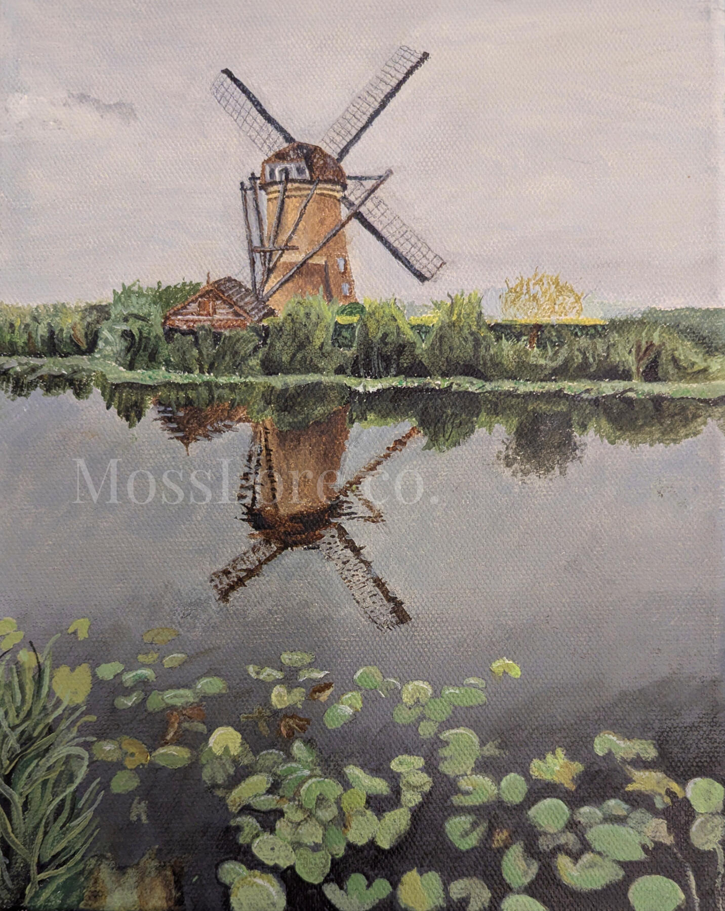 Windmill 8x10 on canvas